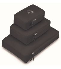 Sada ultraľahkých obalov na oblečenie 3ks PACKING CUBE SET OSPREY black