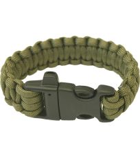 Multifunkčný náramok - olivová Paracord Highlander oliva