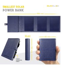 Prenosná solárna powerbanka Photon YATE červená